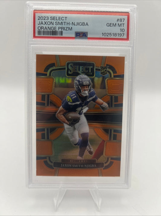 2023 Jaxon Smith-Njigba Orange /49 PSA 10