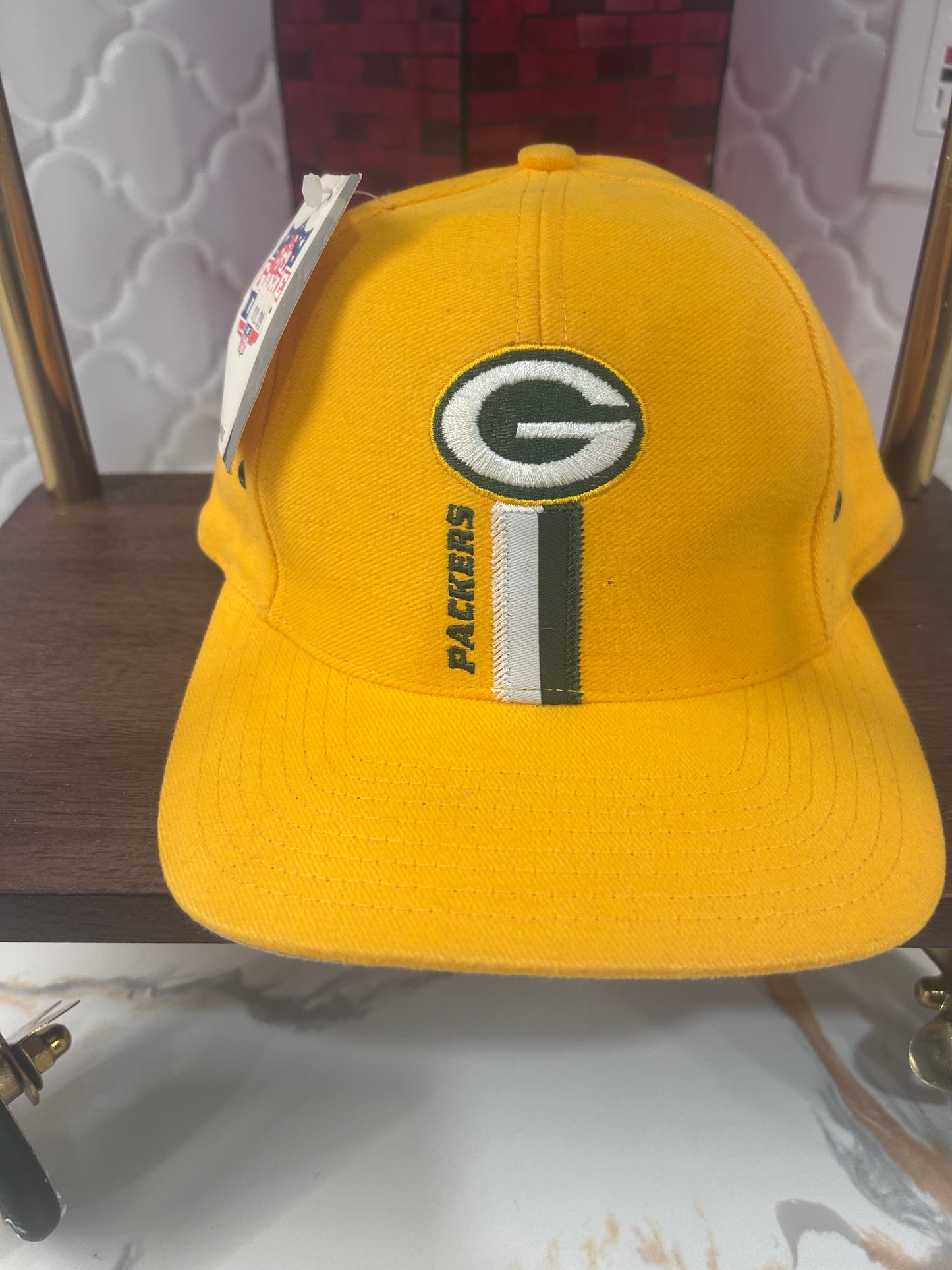 Logo 7 Vintage Green Bay Packers ‘90s Stripe Snapback Deadstock USA